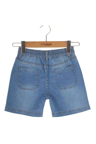 Mutlu Kids Erkek Çocuk Bebek Kot Şort ORTA MAVİ - 5 Yaş