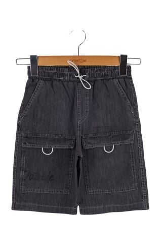 Mutlu Kids Erkek Çocuk Bermuda Şort Füme - 9 Yaş
