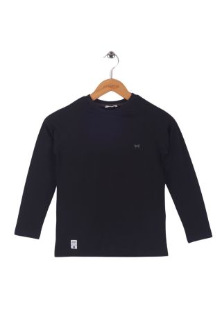 Mutlu Kids Basic Erkek Çocuk Uzun Kollu Tişört Siyah - 13-14 Yaş