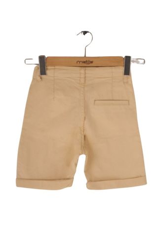 Mutlu Kids Cep Detaylı Erkek Çocuk Kapri Şort AÇIK BEJ - 3 Yaş