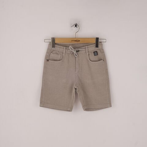 Mutlu Kids Erkek Çocuk Şort Gri - 9 Yaş
