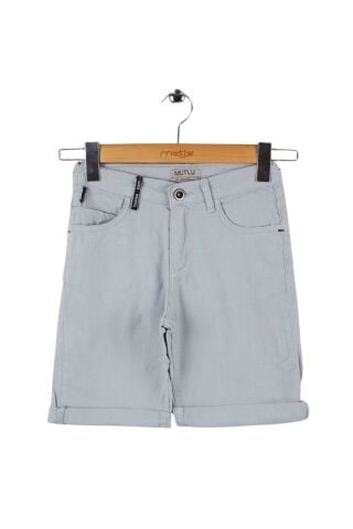 Mutlu Kids Erkek Çocuk Bermuda Şort BUZ MAVİ - 9 Yaş