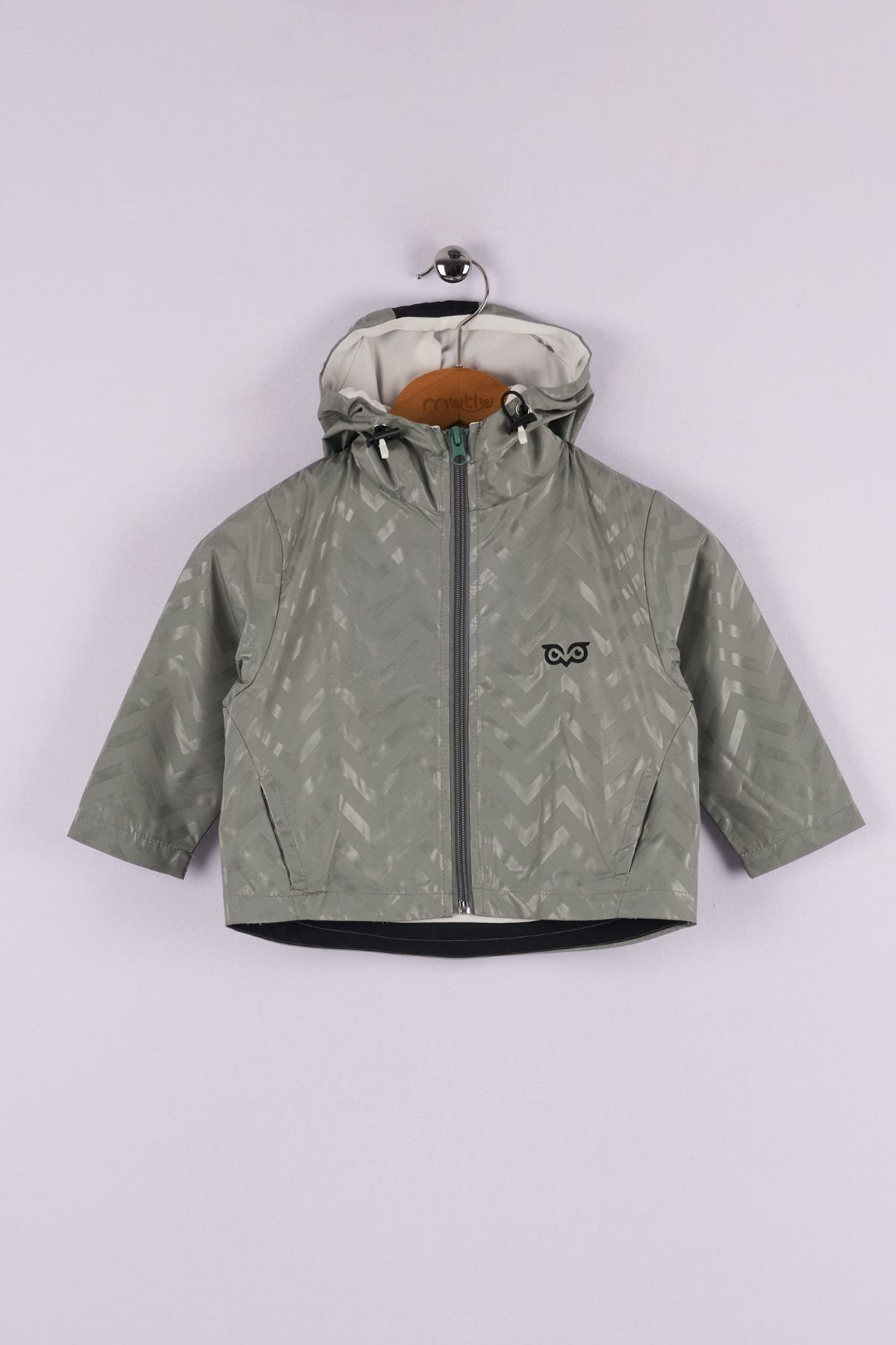 Mutlu Kids Zig Zak Desenli Erkek Çocuk Yağmurluk ÇAĞLA - 1 Yaş