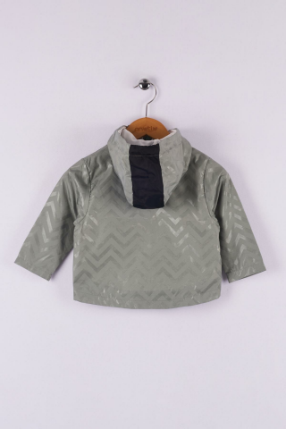 Mutlu Kids Zig Zak Desenli Erkek Çocuk Yağmurluk ÇAĞLA - 1 Yaş