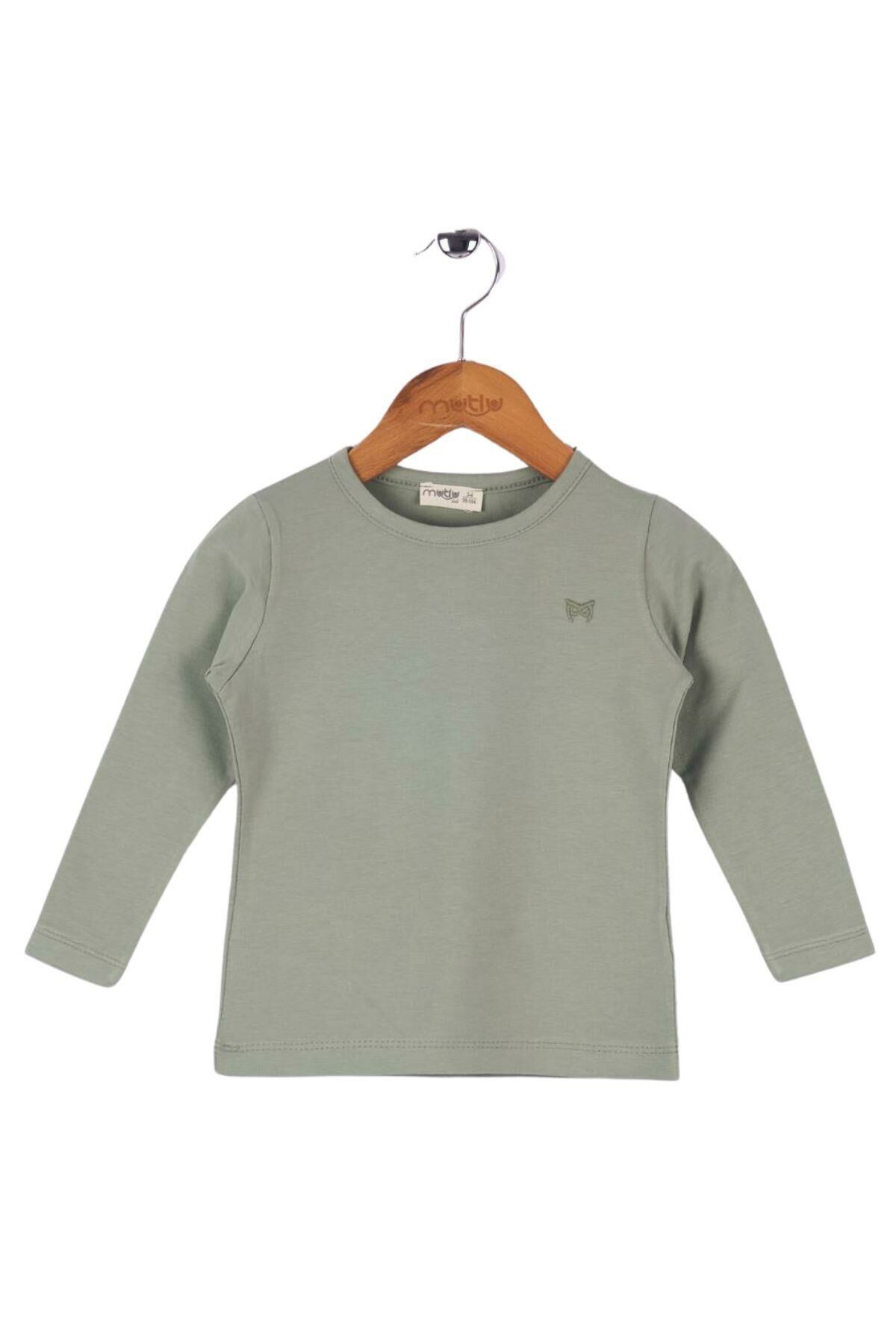 Mutlu Kids Basic Kız Çocuk Uzun Kollu Tişört ÇAĞLA - 11-12 Yaş