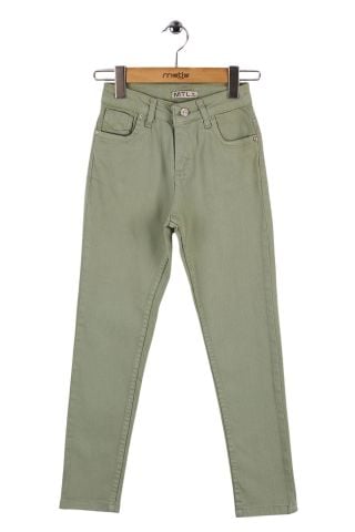 Mutlu Kids Kız Çocuk Gabardin Pantolon Haki - 15 Yaş