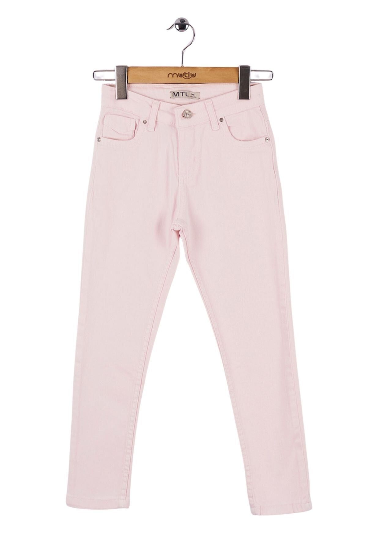 Mutlu Kids Kız Çocuk Gabardin Pantolon Pembe - 15 Yaş