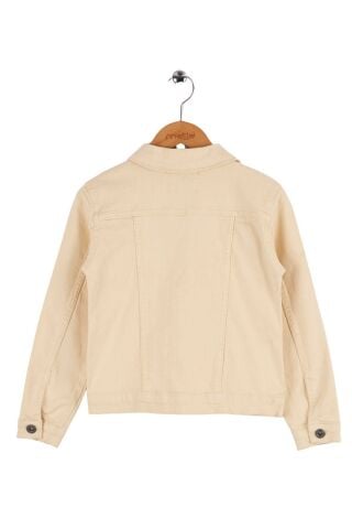 Mutlu Kids Kız Çocuk Denim Ceket EKRU - 13 Yaş