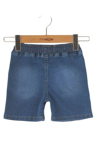 Mutlu Kids Erkek Çocuk Bebek Kot Şort ORTA MAVİ - 5 Yaş