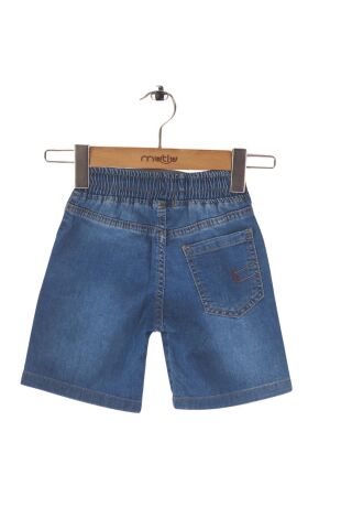Mutlu Kids Erkek Çocuk Kot Kapri Şort ORTA MAVİ - 5 Yaş