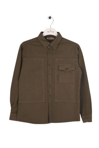 Mutlu Kids Erkek Çocuk Gabardin Gömlek Bej - 9 Yaş