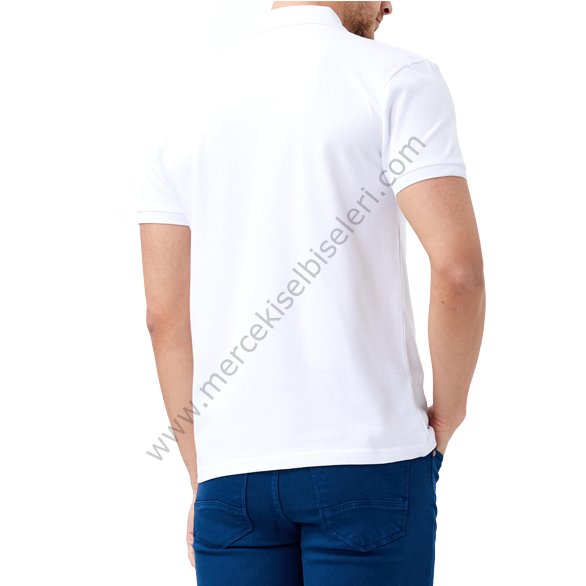 Mercek İş Elbiseleri  Beyaz Polo Yaka Tshirt