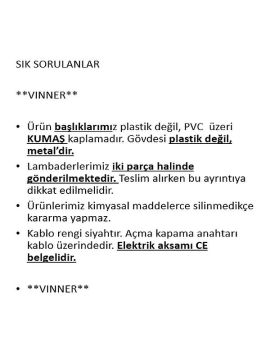 Vinner Lille Krom Kaplama Üçlü Kare Kristal Detaylı Metal Lambader - Beyaz