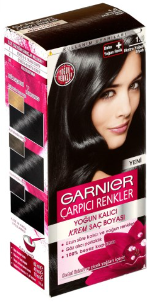Garnier Çarpıcı Renkler 1 - Ekstra Yoğun Siyah Saç Boyası