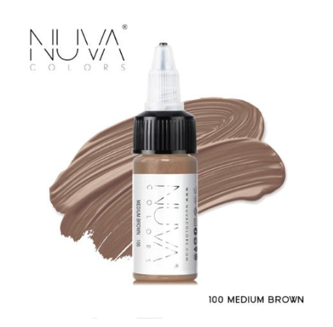 Nuva Colors Medium Brown Kaş Boyası 15 Ml