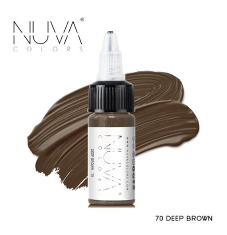 Nuva Colors Deep Brown Kaş Boyası 15 Ml