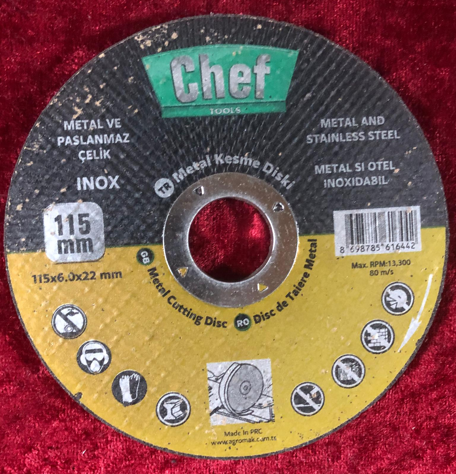 Chef 115 MM Metal Kesme Diski