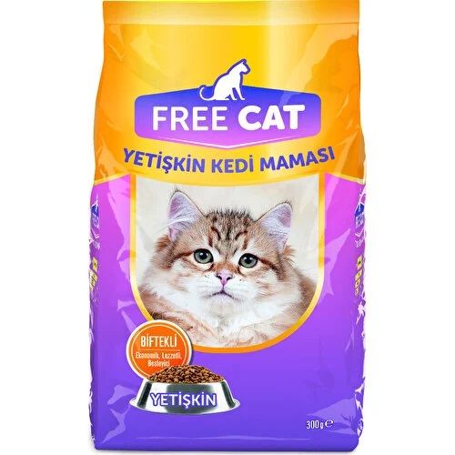 Free Cat 300 gr Biftek Yetişkin Kedi Maması
