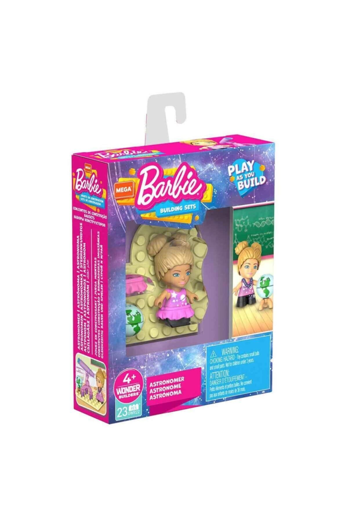 Mega Barbie Mini Figür GWR21 GWR22 23 Parça Astronom