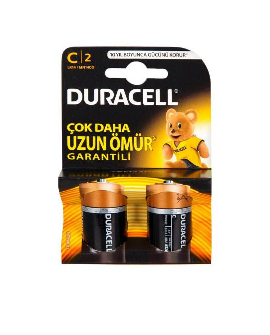 Duracell LR14/MN1400 Alkalin Orta Boy 2'li C Pil
