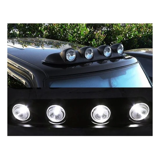 Modacar Off Road Tavana Takılan Beyaz Camlı Sis Lamba Seti