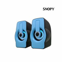 Snopy SN-X23 2.0Multimedia RGBIşıklı 3W*2Siyah/Mavi USBSpeaker