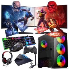 İ7 11700F 16GB 480SSD 4GB GTX1050TI Çift 24'' Monitörlü (Gaming SET)