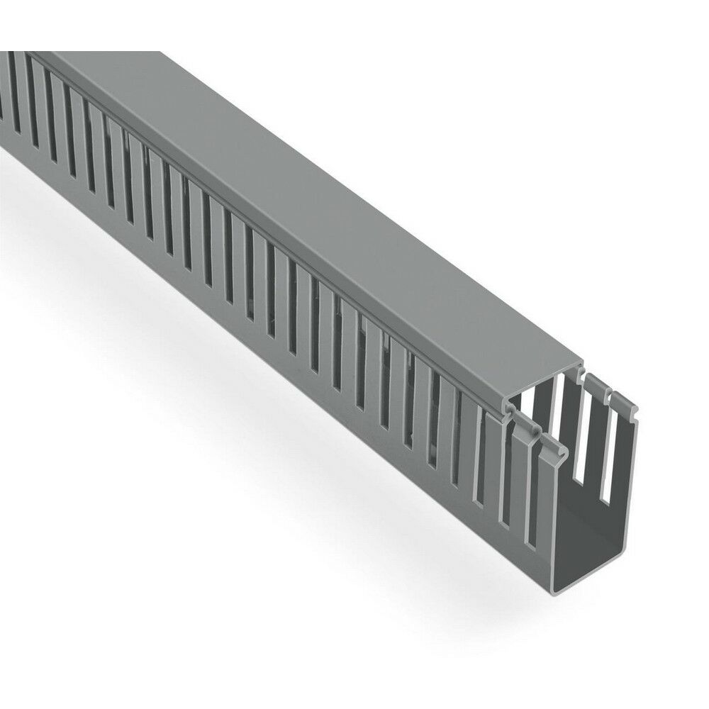 MUTLUSAN 40X60 KABLO KANALI (DELİKLİ) (GRİ) (48 METRE)