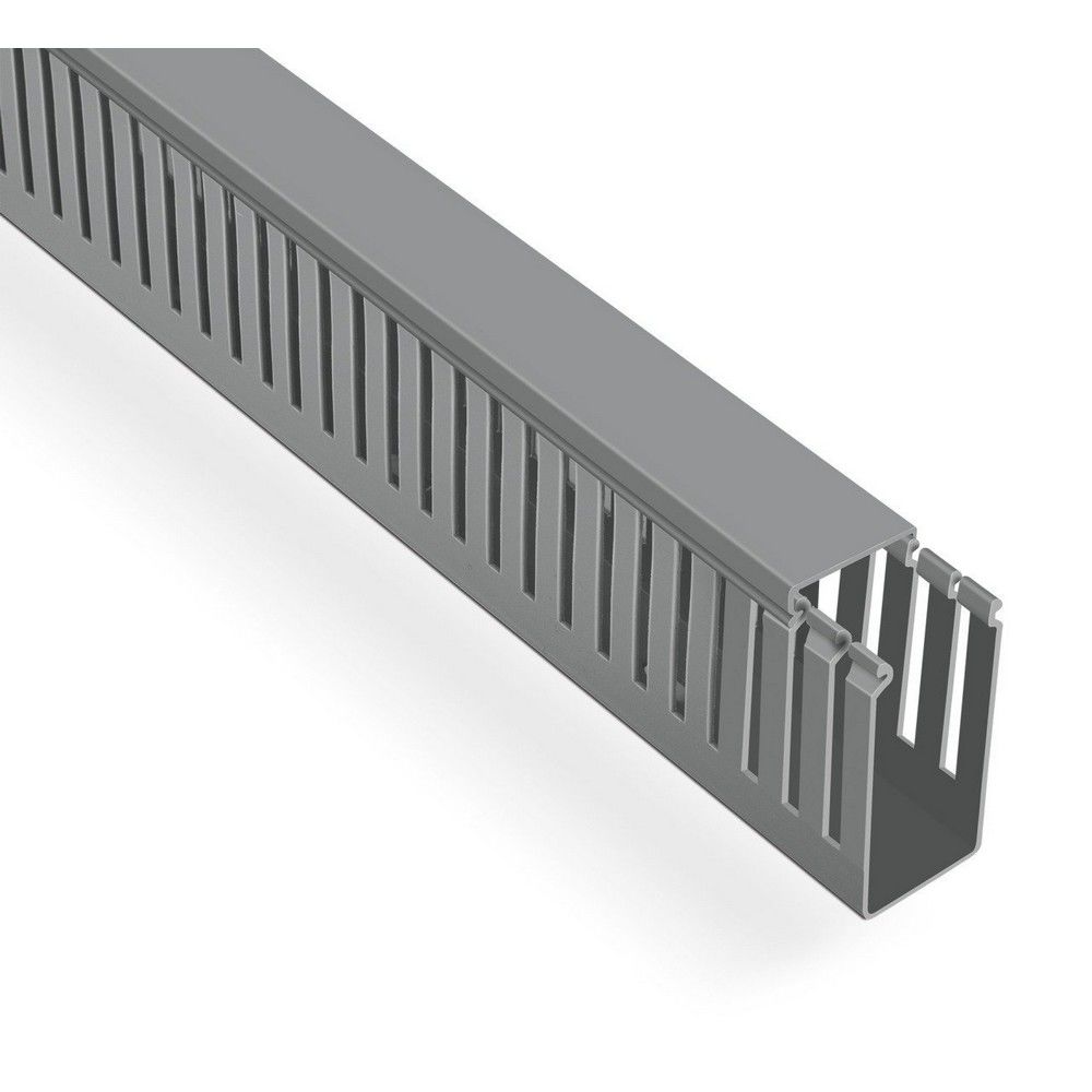 MUTLUSAN 40X80 KABLO KANALI (DELİKLİ) (GRİ) (36 METRE)