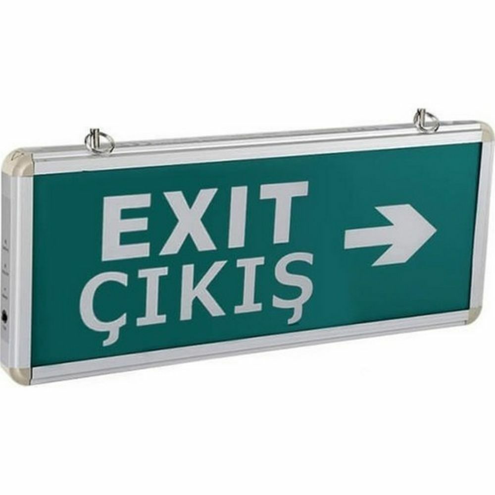 CATA CT-9166 EXIT ÇIKIŞ ARMATÜRÜ LEDLİ 4 SAAT AKÜLÜ YÖNLENDİRME ARMATÜRÜ