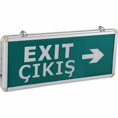 CATA CT-9166 EXIT ÇIKIŞ ARMATÜRÜ LEDLİ 4 SAAT AKÜLÜ YÖNLENDİRME ARMATÜRÜ