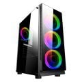 Gaming 400w Psu 4xRgb Kumandalı Fan 1x3.0 Usb Mid Tower Oyuncu Bilgisayar Kasası BD9917497