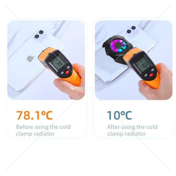 Soğutma Fanı Cep Telefonu Radyatör Tutacağı Taşınabilir Cep Telefonu Radyatörü iPhone