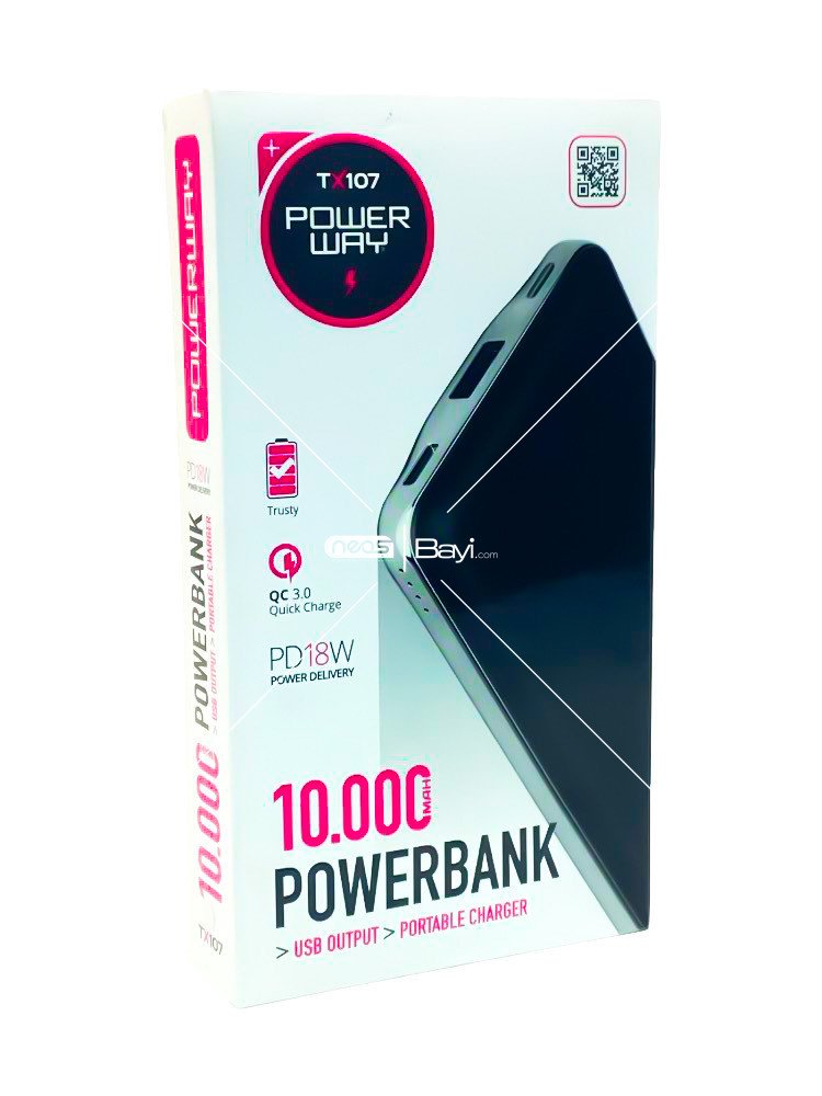 Powerway TX107 Powerbank 10.000mAh