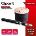 QPort Q-CATFLASH LSZH 500m Yüks.Hız CAT6 UTP Outdoor Yanmaz Kablo