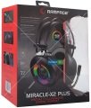 Rampage Miracle-X2 Plus Siyah RGB LED 7.1 Surround Sound System Mikrofonlu Oyuncu Kulaklığı
