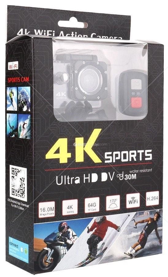 4K Sport Outdoor Kamera Kumandalı