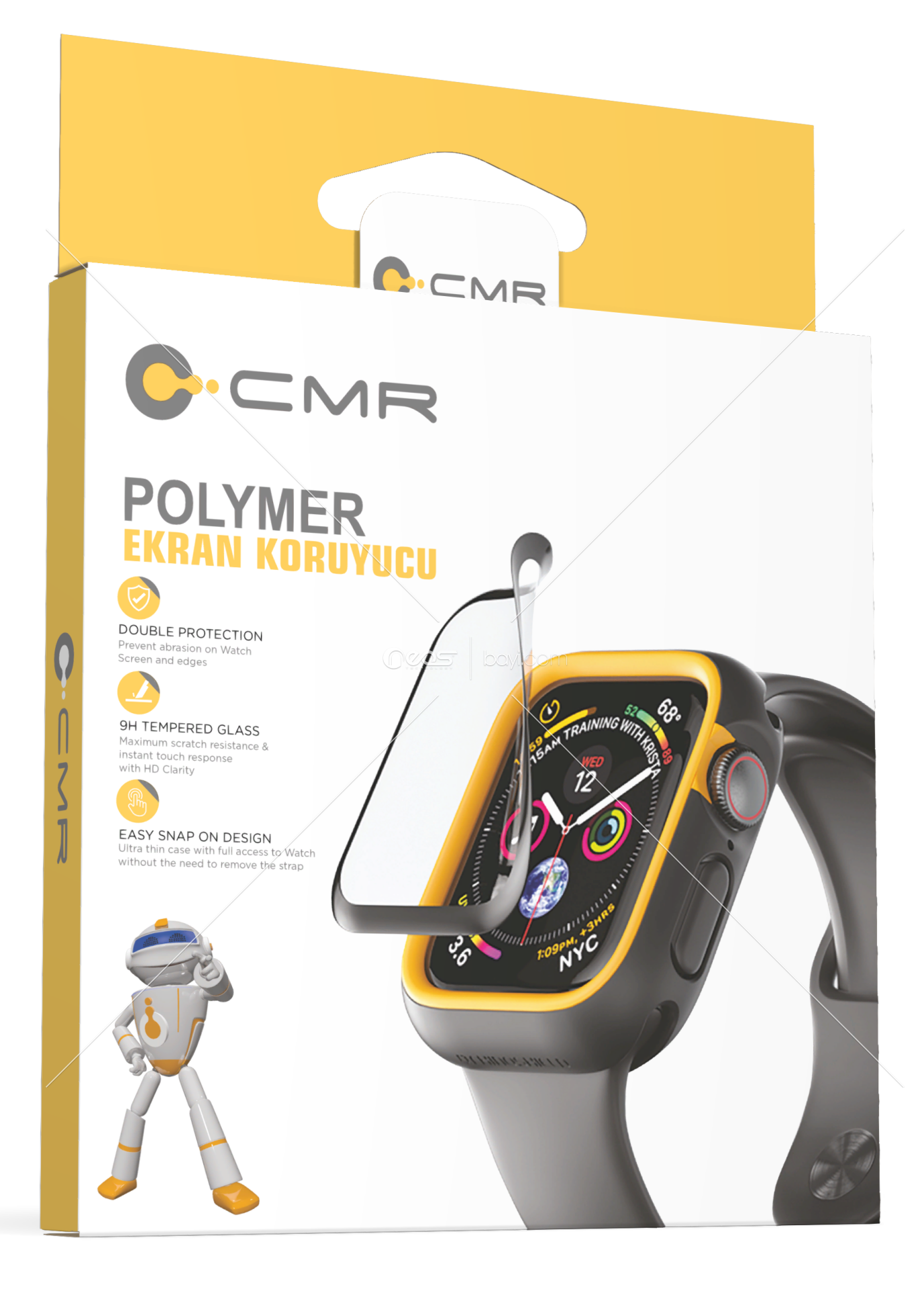 Apple WATCH 45MM Akıllı Saat Ekran Koruyucu Polymer NANO