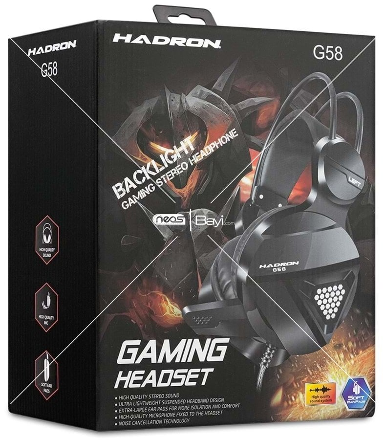 Hadron G58 Mikrofonlu USB 3.5MM Aux Kulaklık