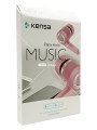 K166 Microphone Super Bass+Tiz Sport Headset Pink