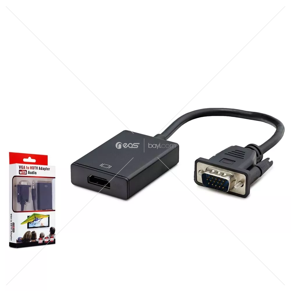 HADRON HDX7794(4458) ÇEVİRİCİ VGA TO HDMI SESLİ