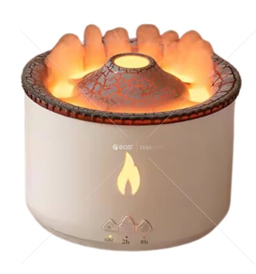 Aroma cool mist humidifier Factory wholesales Ultrasonic Desktop Volcano Flame Essential Oil Diffuser