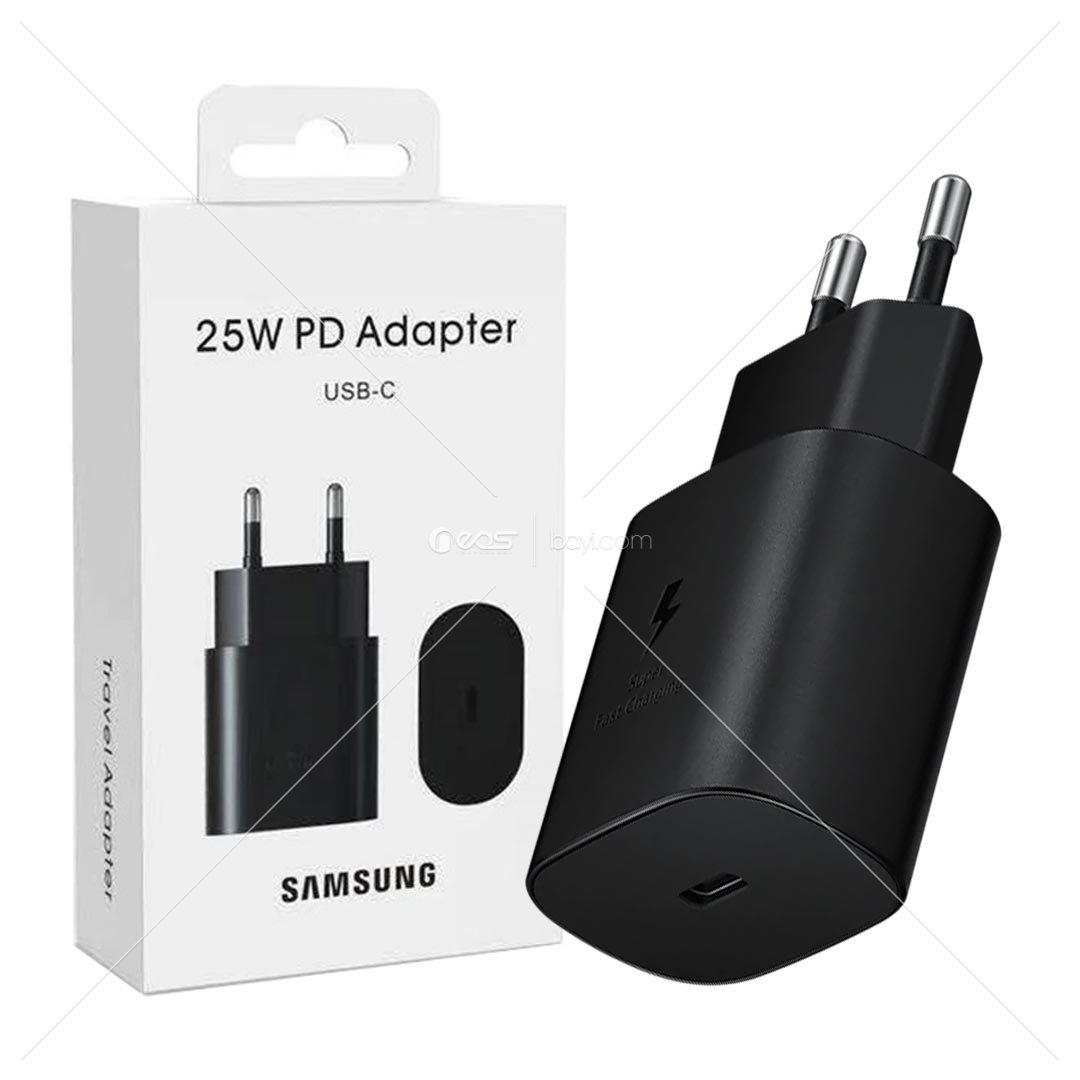 SAMSUNG EP-TA800NBEGWW TYPE-C 25W KABLOSUZ HIZLI ŞARJ ADAPTÖRÜ- SİYAH