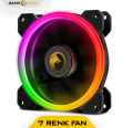 Gametech 7 Renk 12CM Kasa Fanı