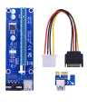 RS Risecard VER006 60CM PCIe PCI-E 1X to 16X Yükseltici Kart Uzatıcısı SATA 4Pin güç kablosu USB 3.0 Veri Kablosu BTC Madenci