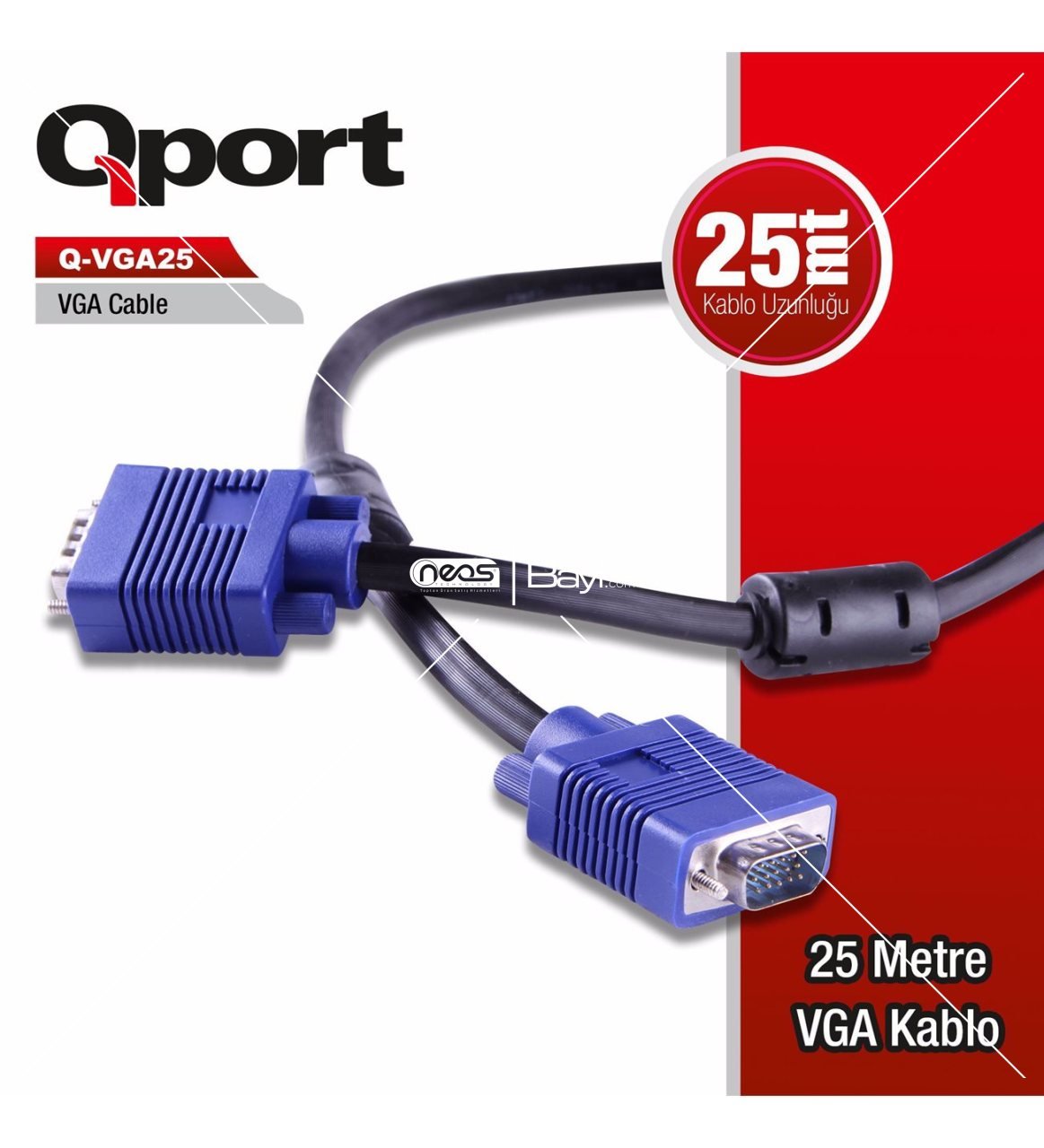 QPORT Q-VGA25 25MT VGA KABLO