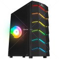 Rampage ARC-X RGB Ledli Siyah Acrylic Panel 120mm Fanlı Gaming Oyuncu Kasası