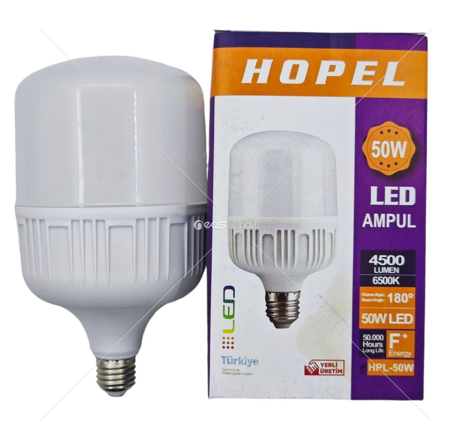 Hopell Hopel 50 Watt E-27 Duylu Beyaz Işık LED Torch Ampul