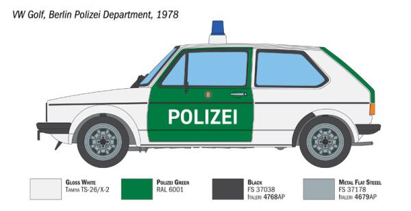 1/24 VW Golf Polizei