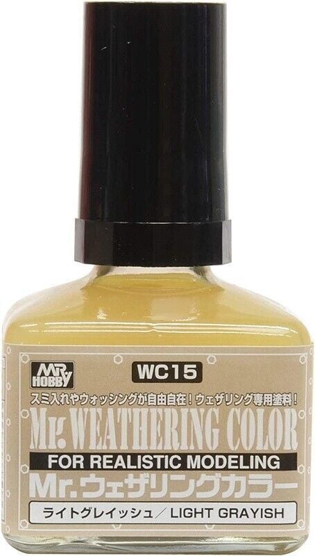 MR.WEATERING COLOR WC 15 LIGHT GREYISH